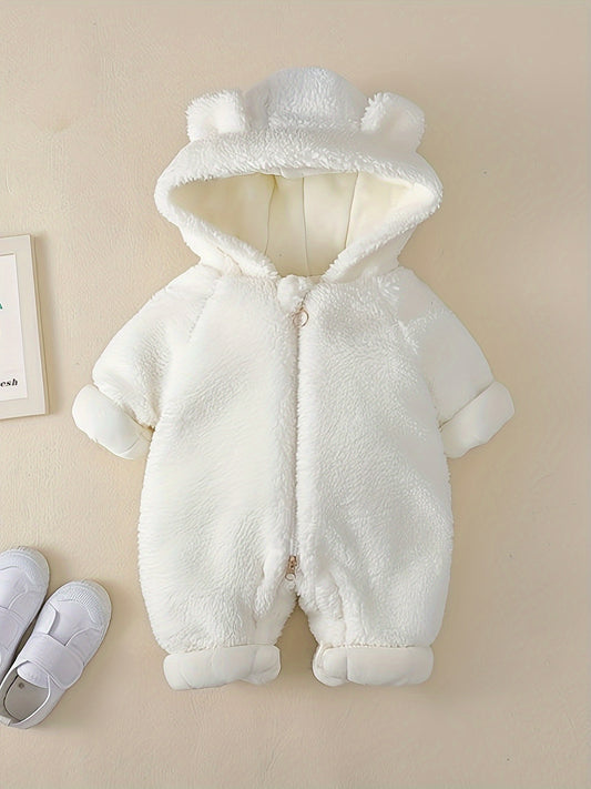 The Softest, Warmest, and Cutest Baby Bear Jumpsuit