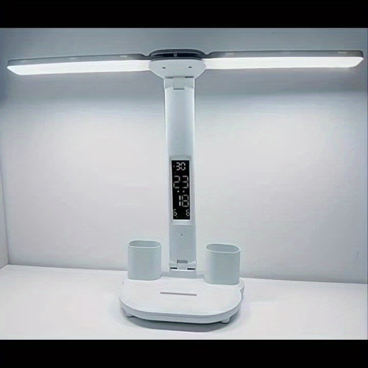 Versatile LED Desk Lamp with Dual Adjustable Heads