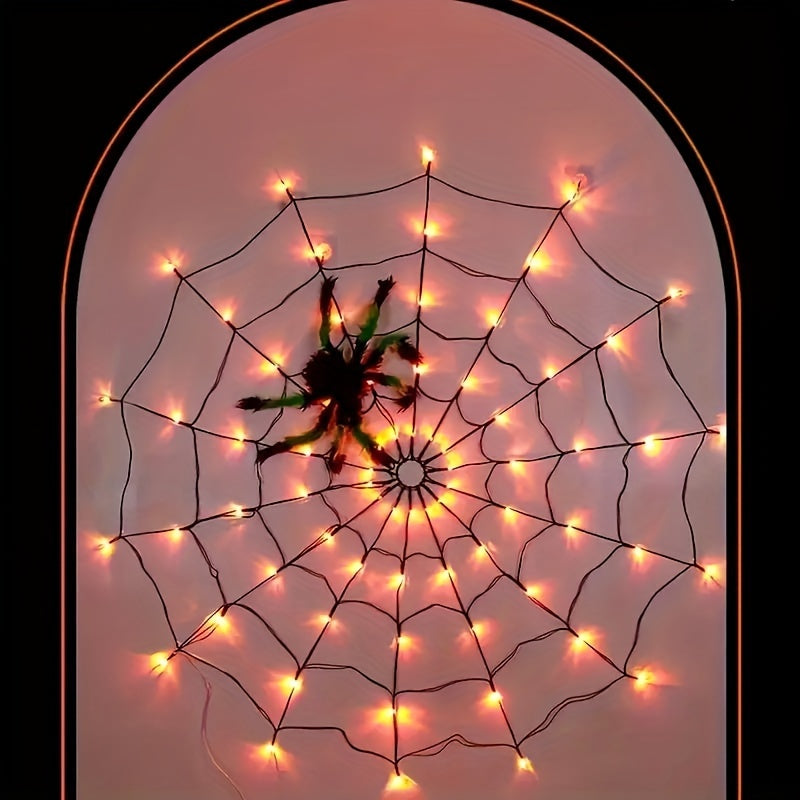 Halloween Spider Web LED Lights Decoration