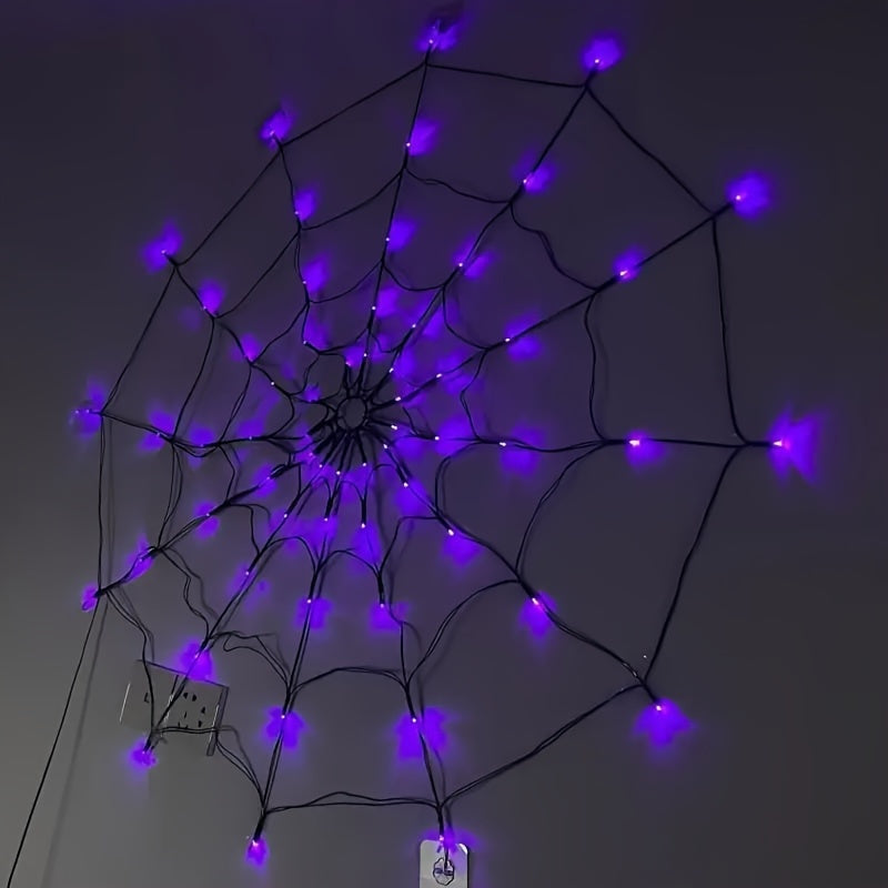 Halloween Spider Web LED Lights Decoration