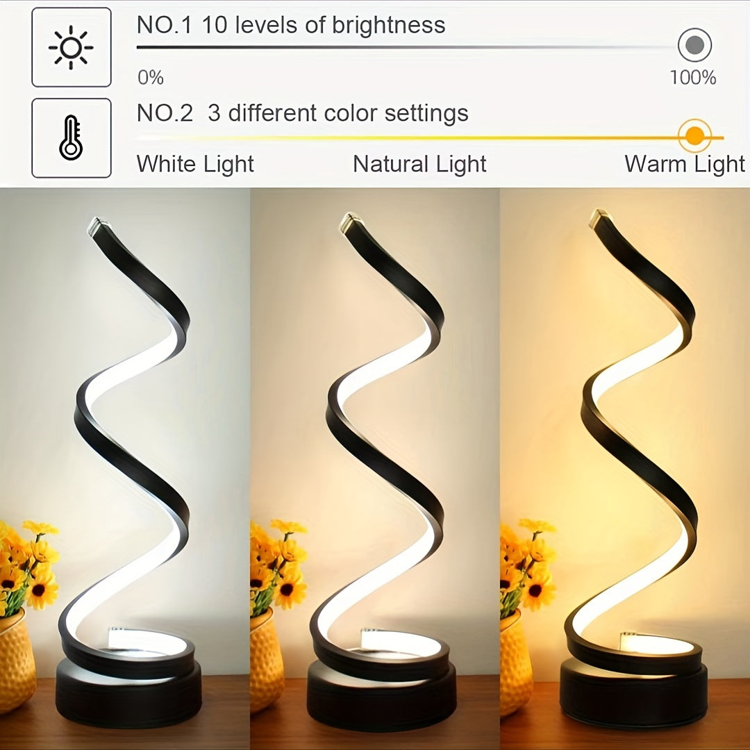 Classic Spiral Decorative Table Lamp For Office