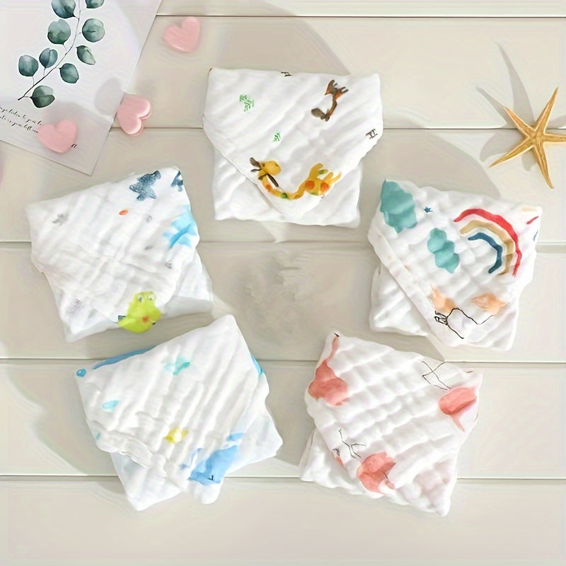 5pcs  Cotton Soft Baby Towels