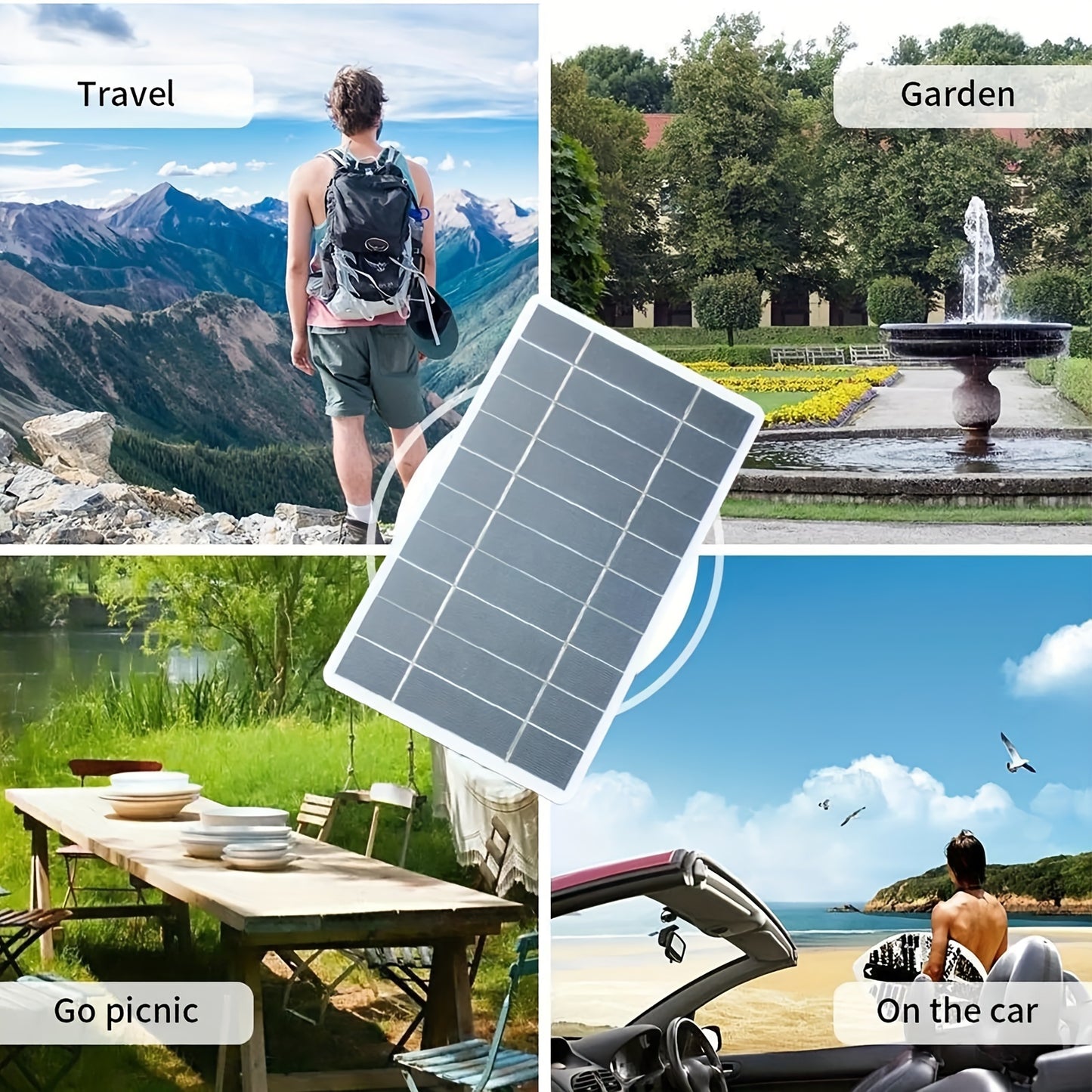 Compact 2W Solar Panel Charger