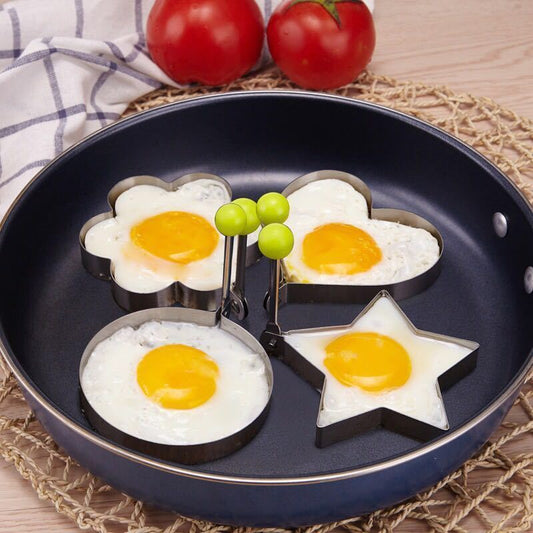 4pcs Stainless Steel Egg Mold Set