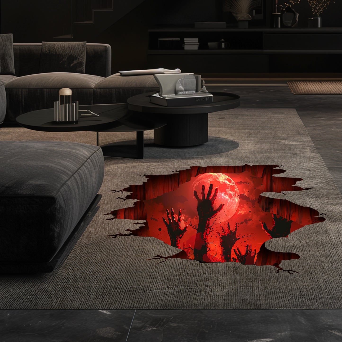 3D Halloween Floor Decals