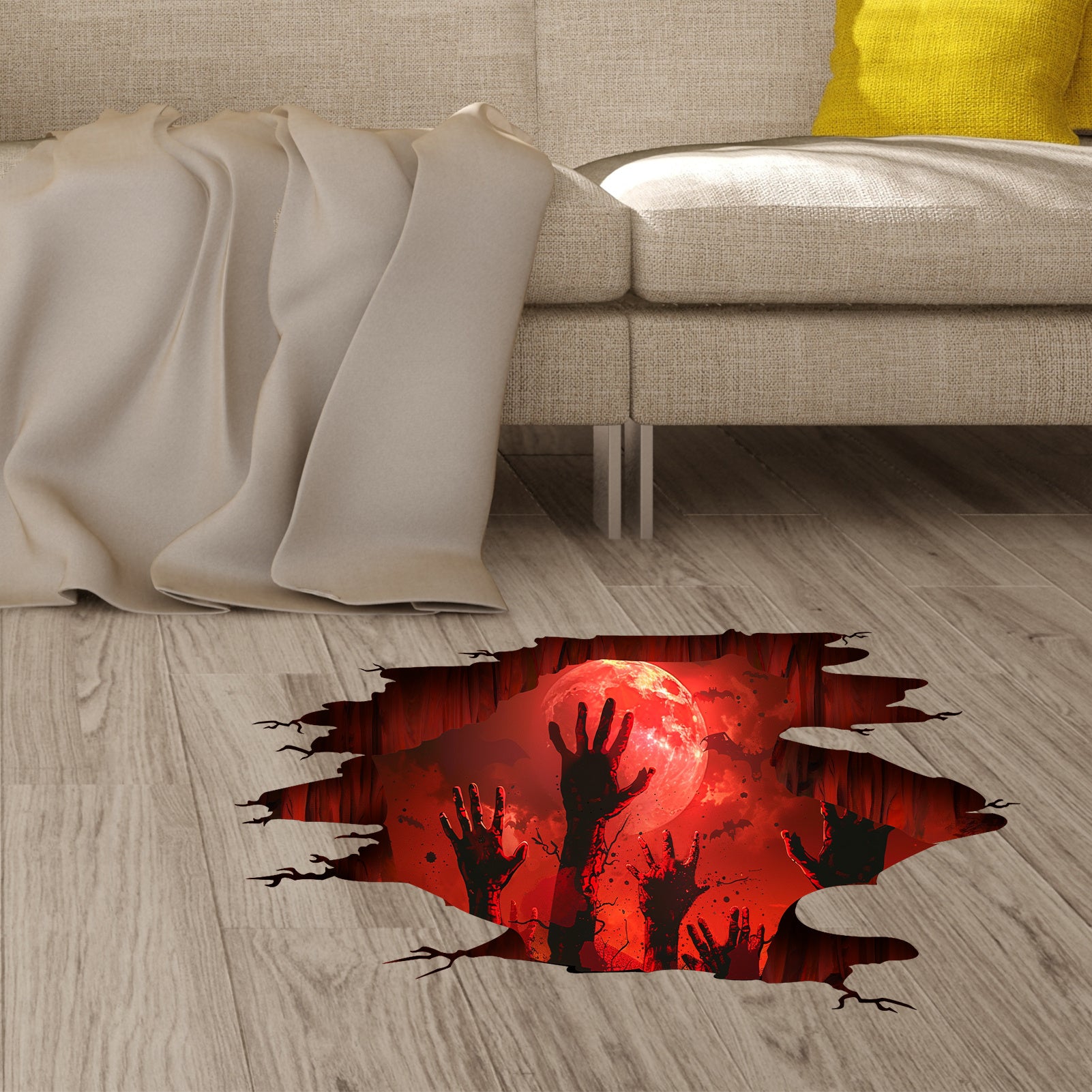 3D Halloween Floor Decals