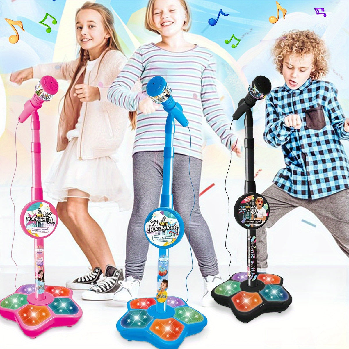 Youngsters' LED Karaoke Microphone