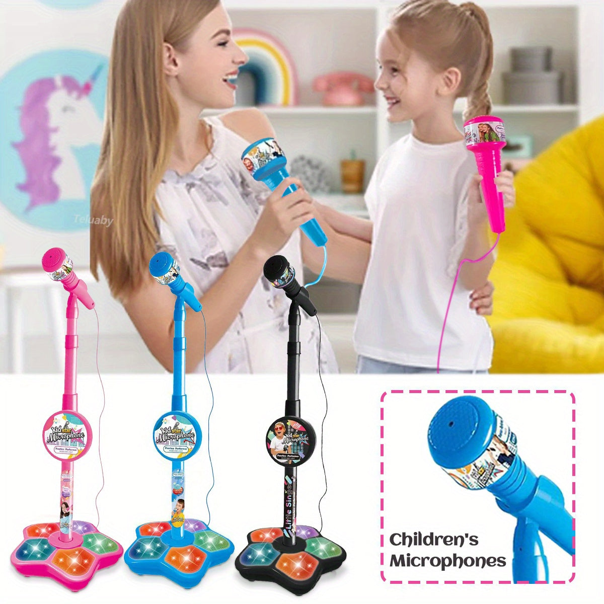 Youngsters' LED Karaoke Microphone