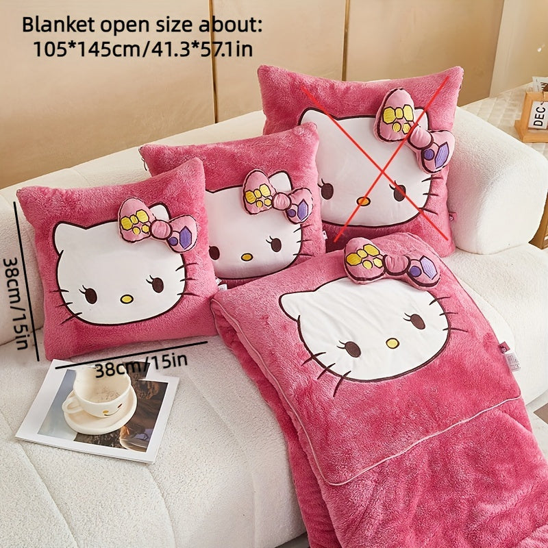 Hello Kitty 2-in-1 Pillow and Blanket Set