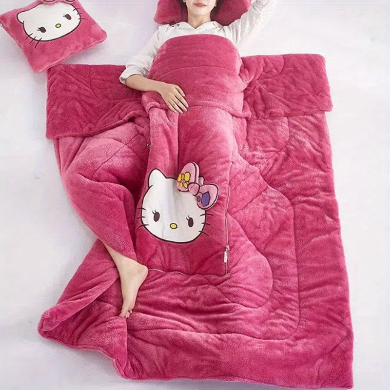 Hello Kitty 2-in-1 Pillow and Blanket Set