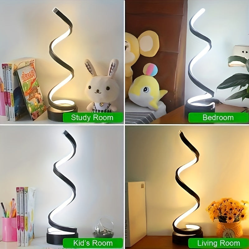 Classic Spiral Decorative Table Lamp For Office