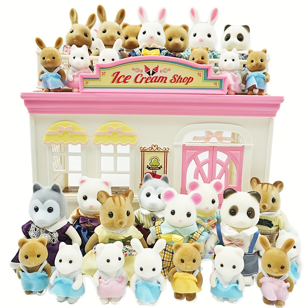 Children's Doll House With Four Animals