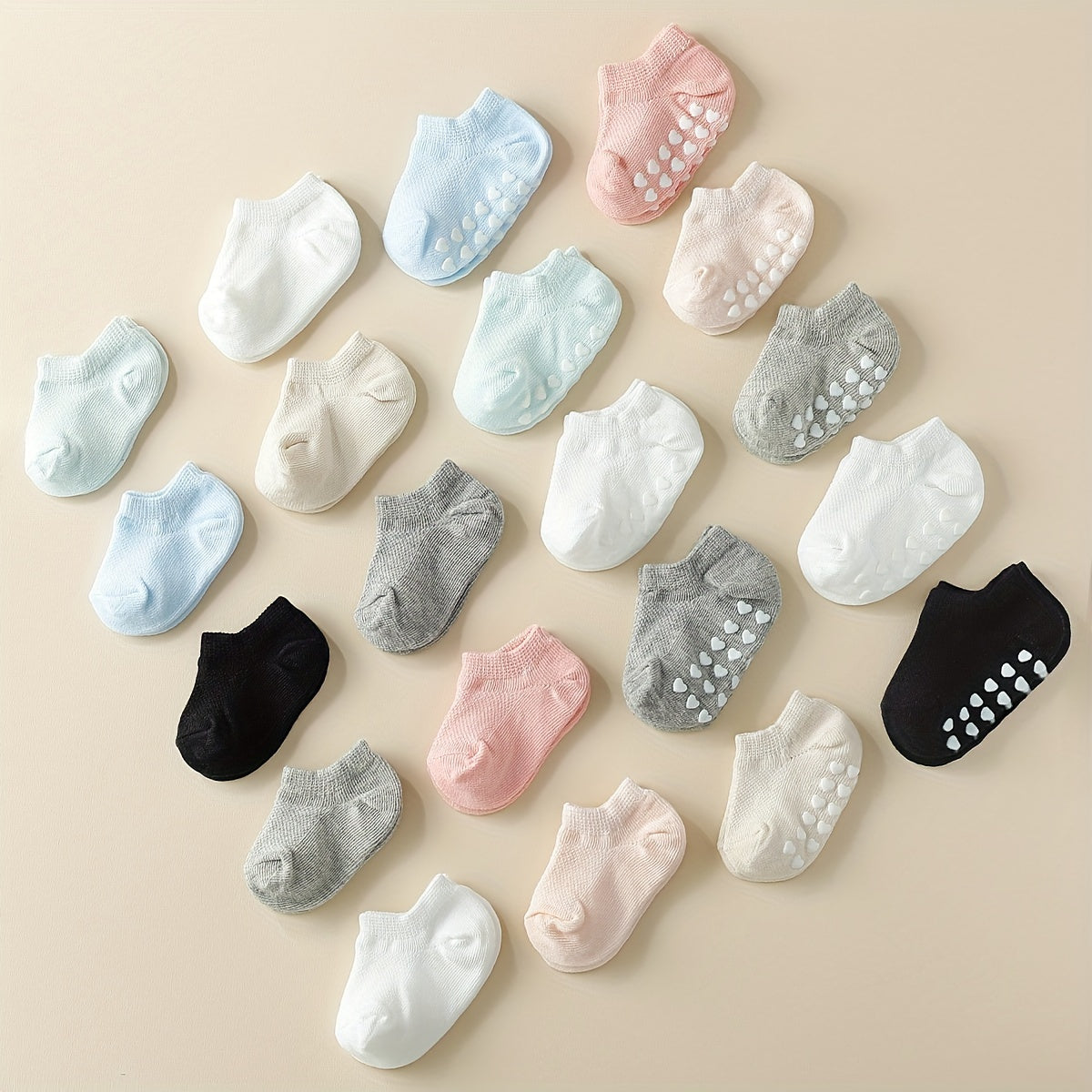 10 Pairs of Kids' Comfy Cotton- Socks