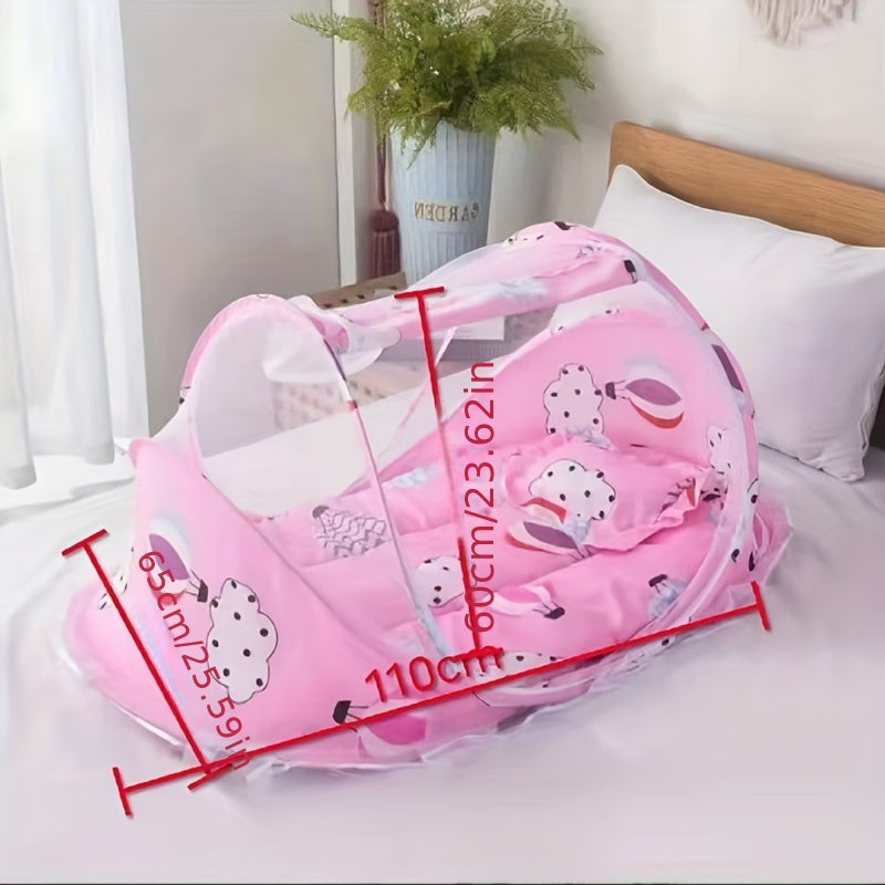 Three-Piece Children's Balloon Mosquito Net Bed