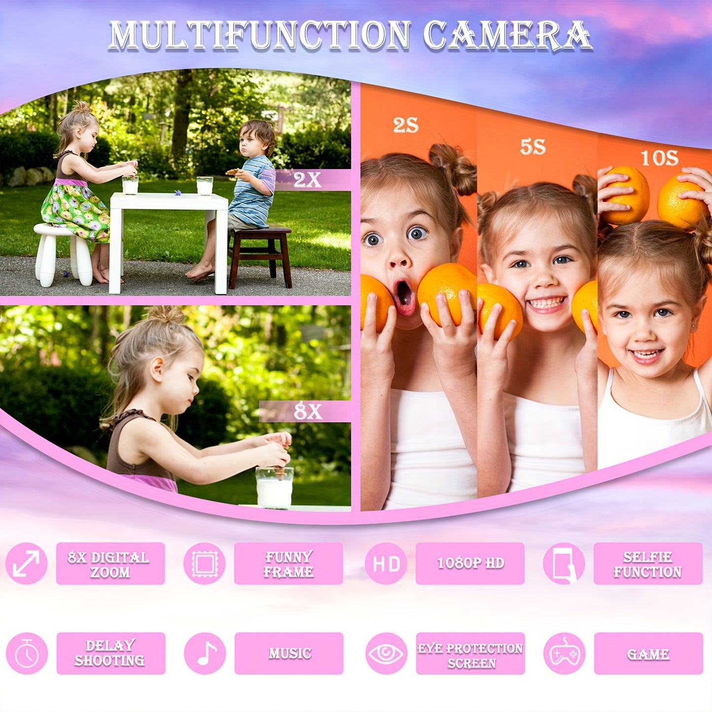 Children's Unicorn Selfie HD Camera