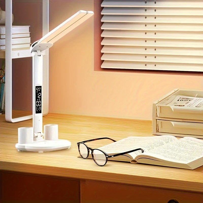 Versatile LED Desk Lamp with Dual Adjustable Heads