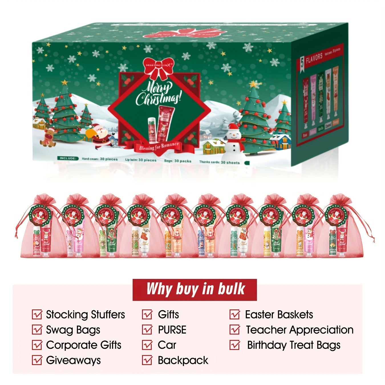 Miss Factorx Christmas Gift Set -120pcs