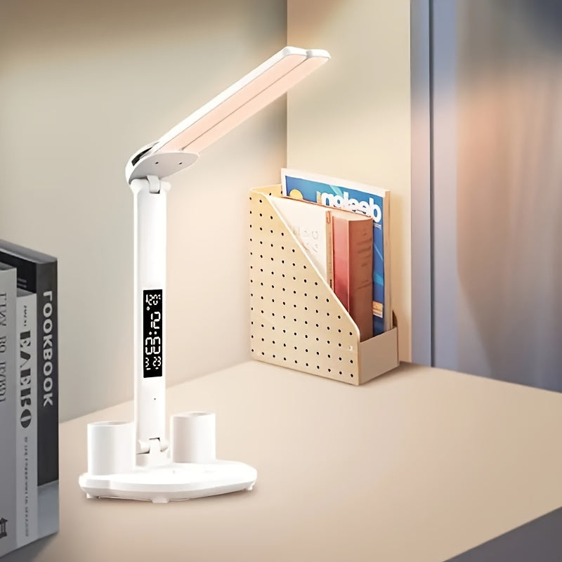 Versatile LED Desk Lamp with Dual Adjustable Heads