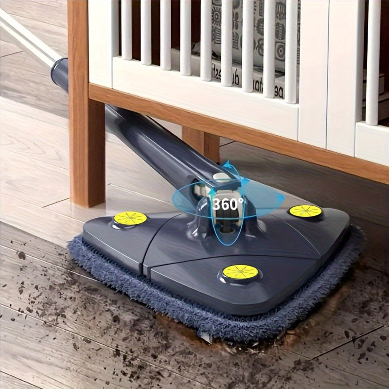 360 Degree Rotation Retractable Triangle Mop for Tub