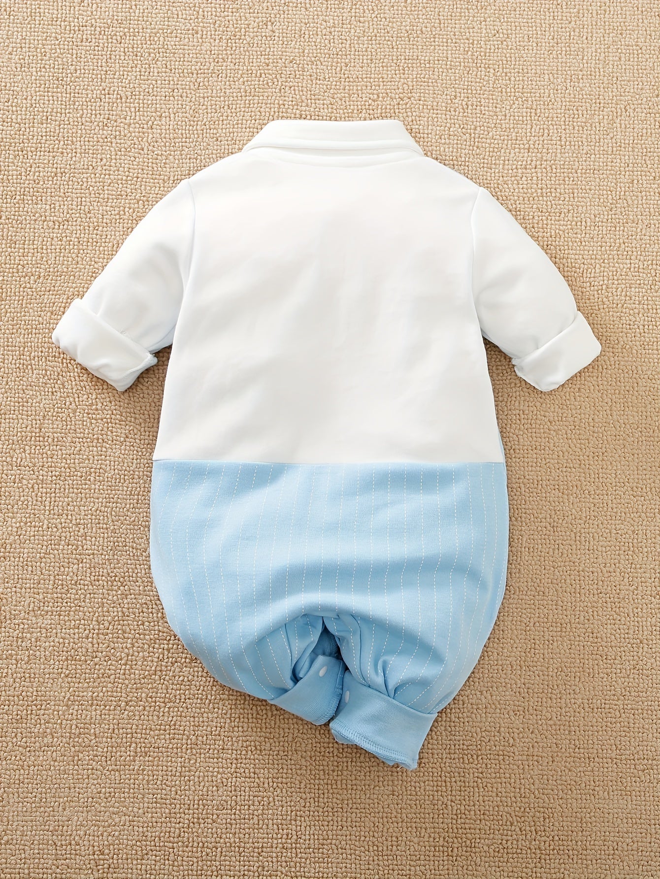 Bowtie Cotton Outdoor Baby Bodysuit, Newborn Boys