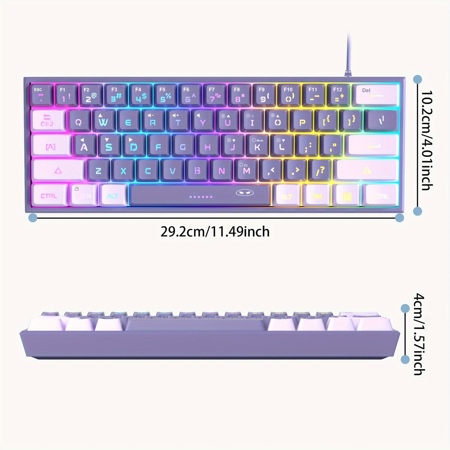 MageGee Mini 60% Gaming Keyboard