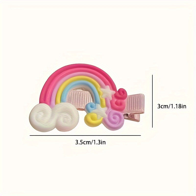 10 Pcs Unicorn Hair Clips