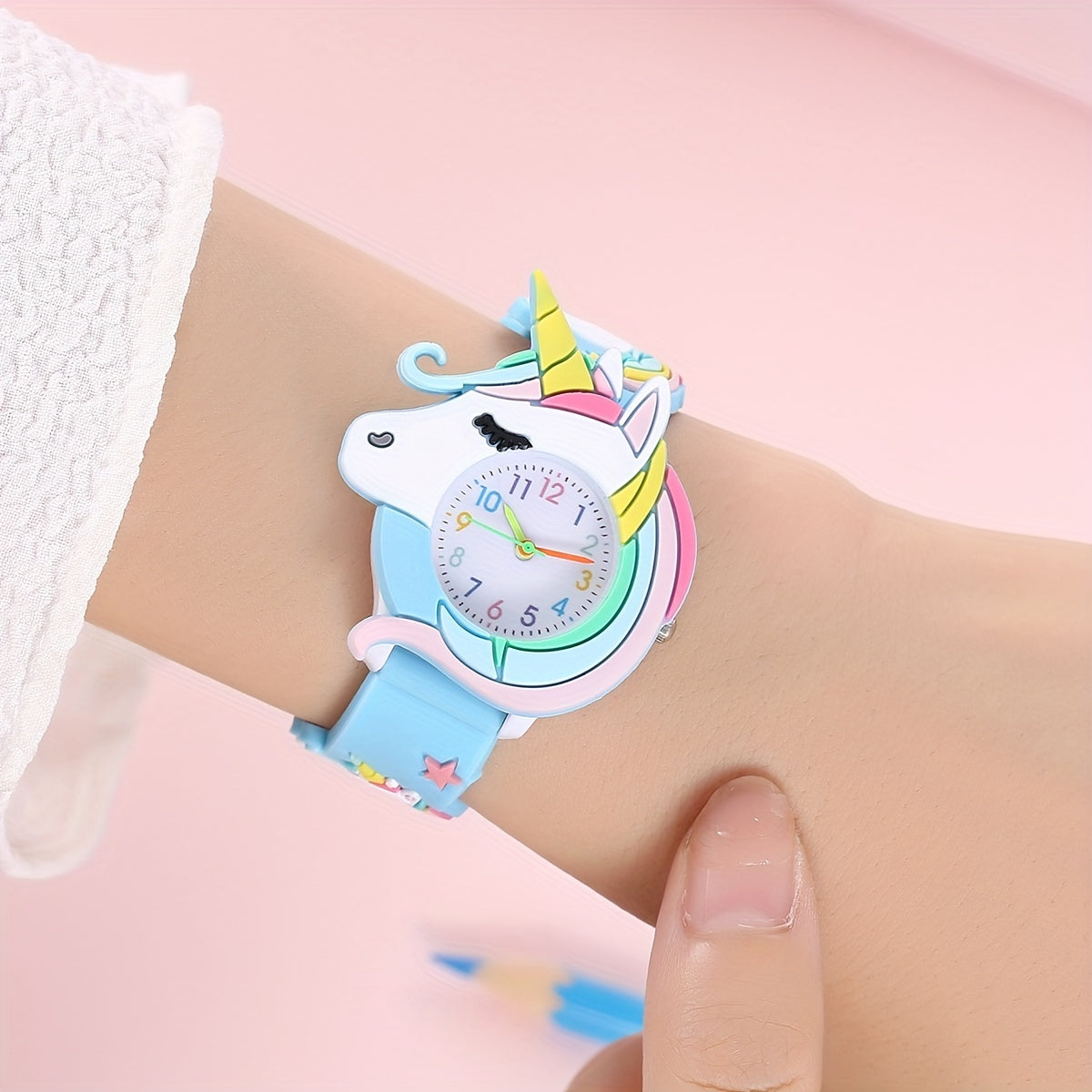 Bezaubernde Cartoon-Armbanduhr aus Silikon für Kinder – Armbanduhren mit farbenfrohen Designs, wasserfest und gut lesbarem Ziffernblatt – perfektes Geschenk für Kinder