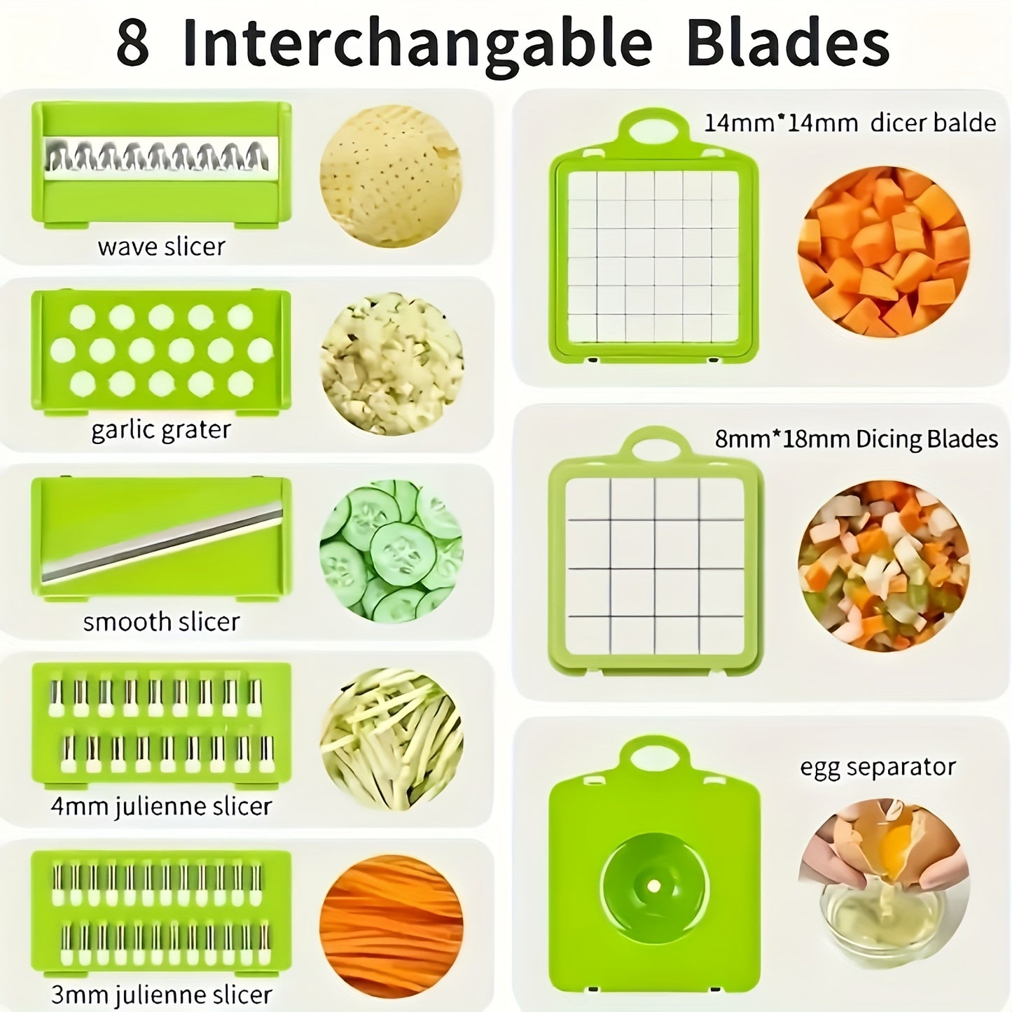 6/16pcs/Set, Vegetable Chopper