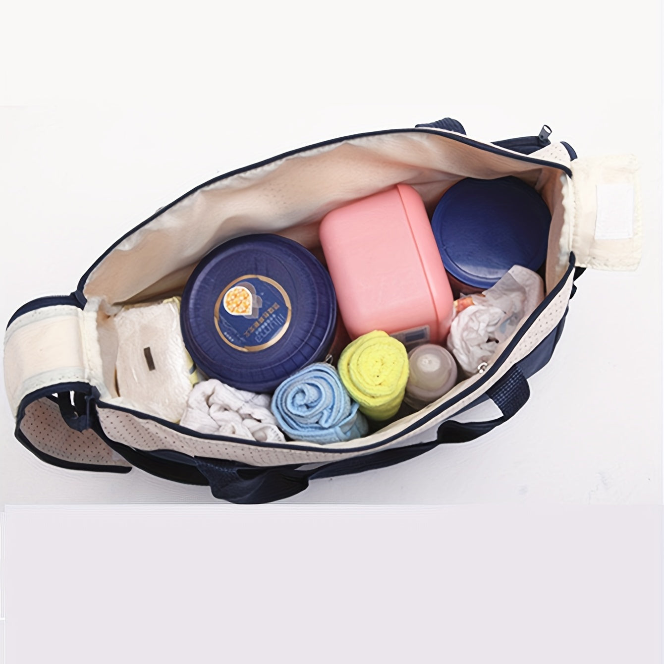 Fashion Oblique Span Waterproof Mommy Bag 5pcs Set Multi