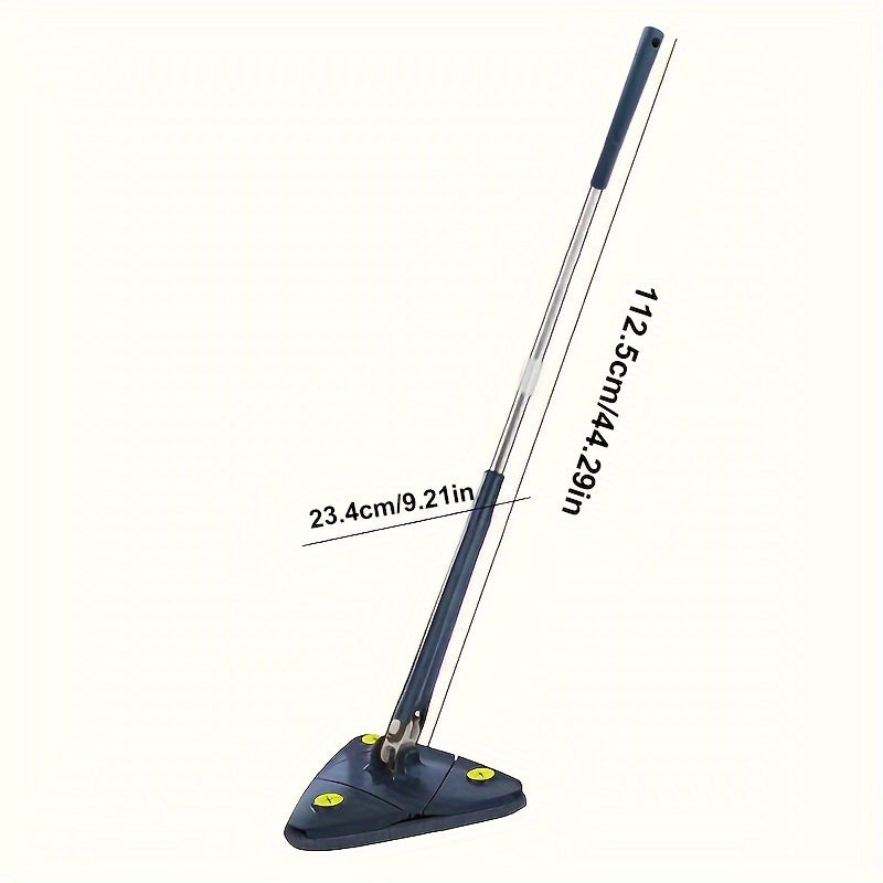 360 Degree Rotation Retractable Triangle Mop for Tub