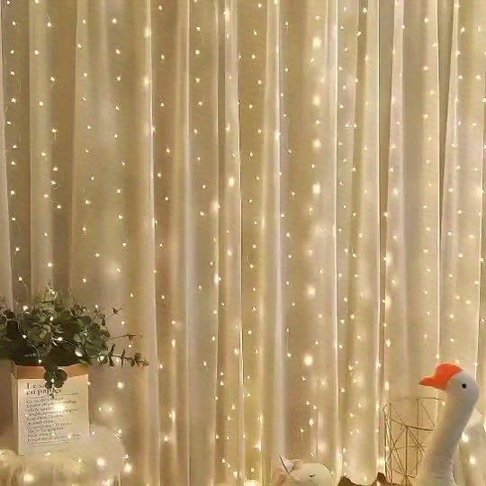 Festive LED Curtain Lights with Remote