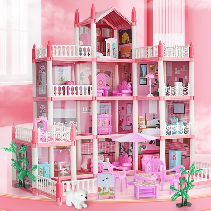 Dollhouse Kit contains 11 rooms and furniture accessories