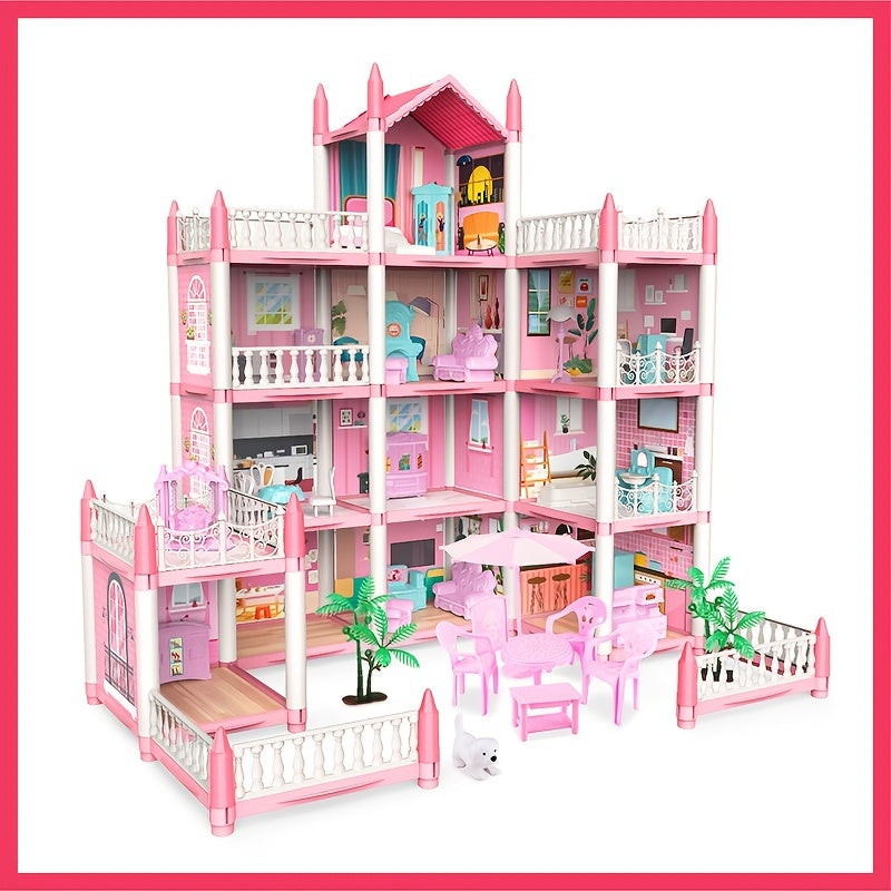 Dollhouse Kit contains 11 rooms and furniture accessories