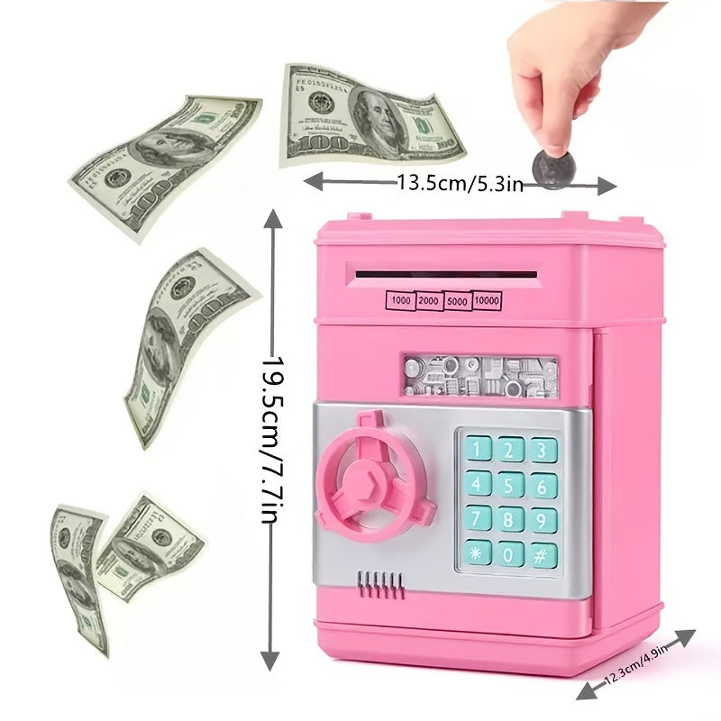 Piggy Bank Cash Coin Can ATM Bank Electronic For Kids