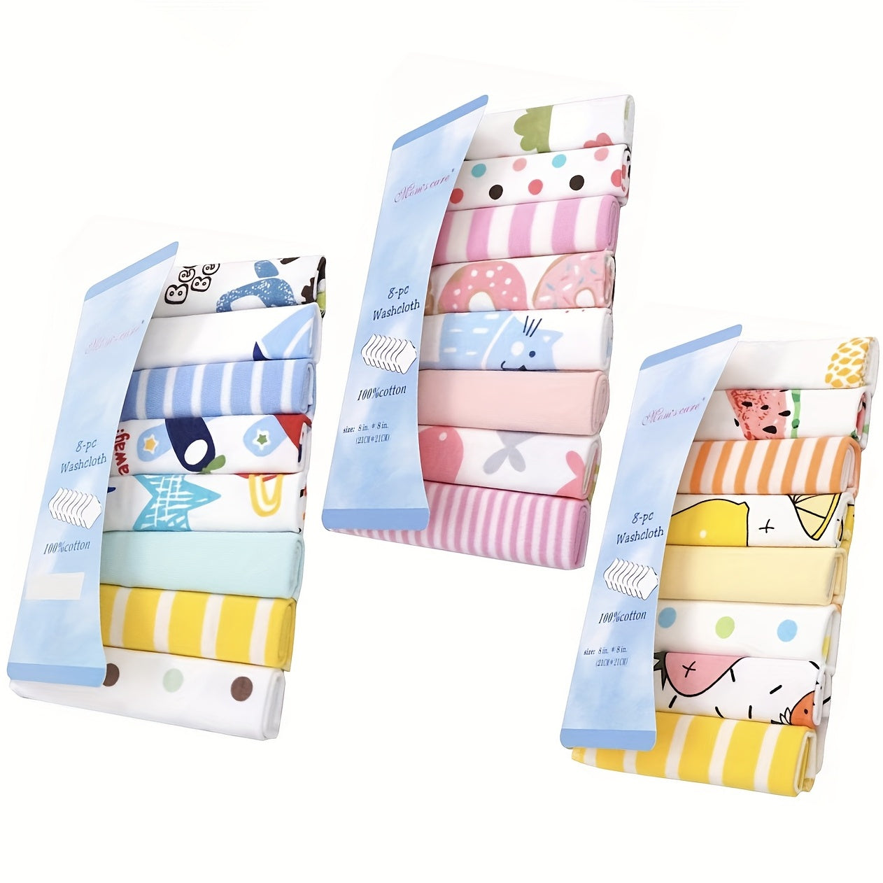 8pcs Feeding Towel Set