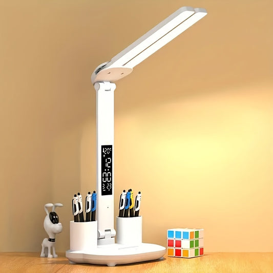 Versatile LED Desk Lamp with Dual Adjustable Heads