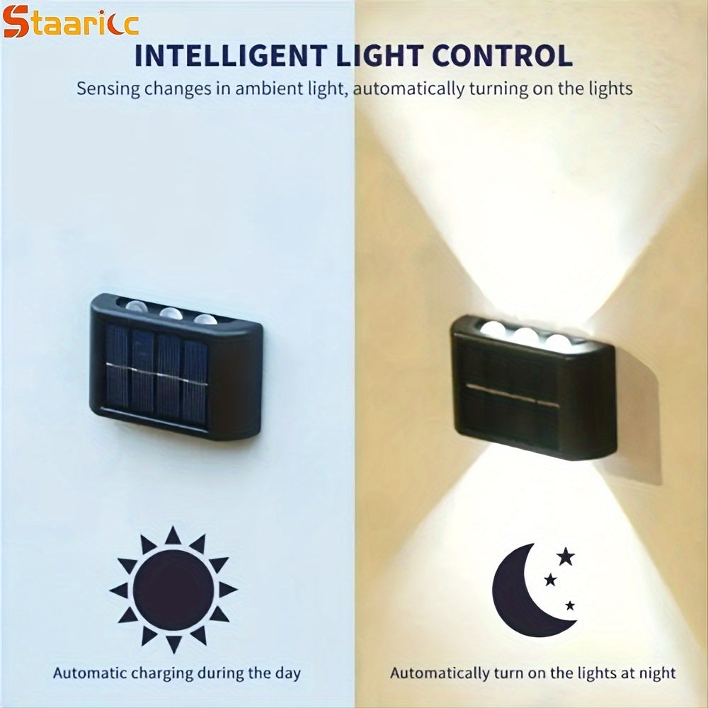 Staaricc 6/4/2pcs Solar Wall Light