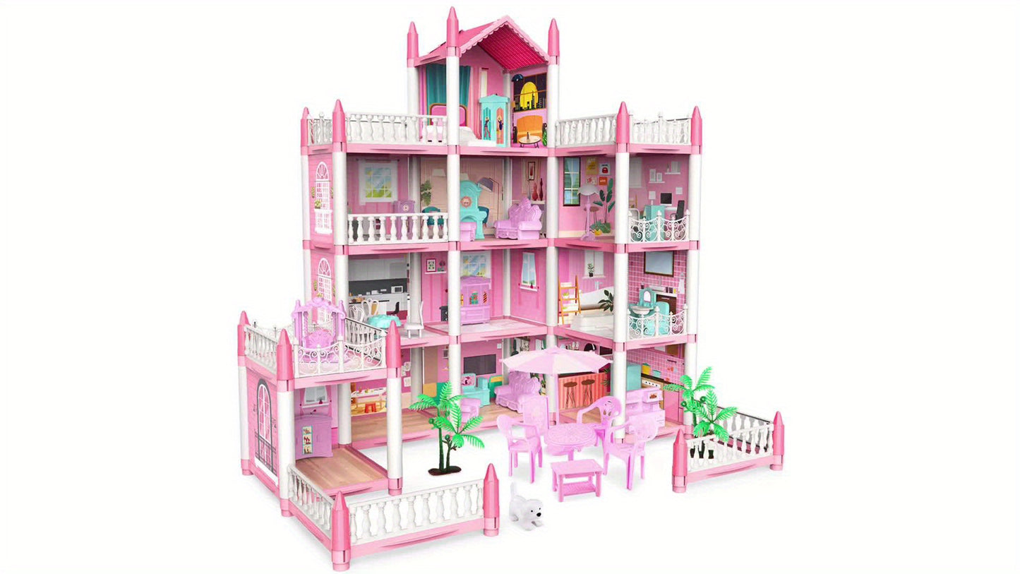 Dollhouse Kit contains 11 rooms and furniture accessories