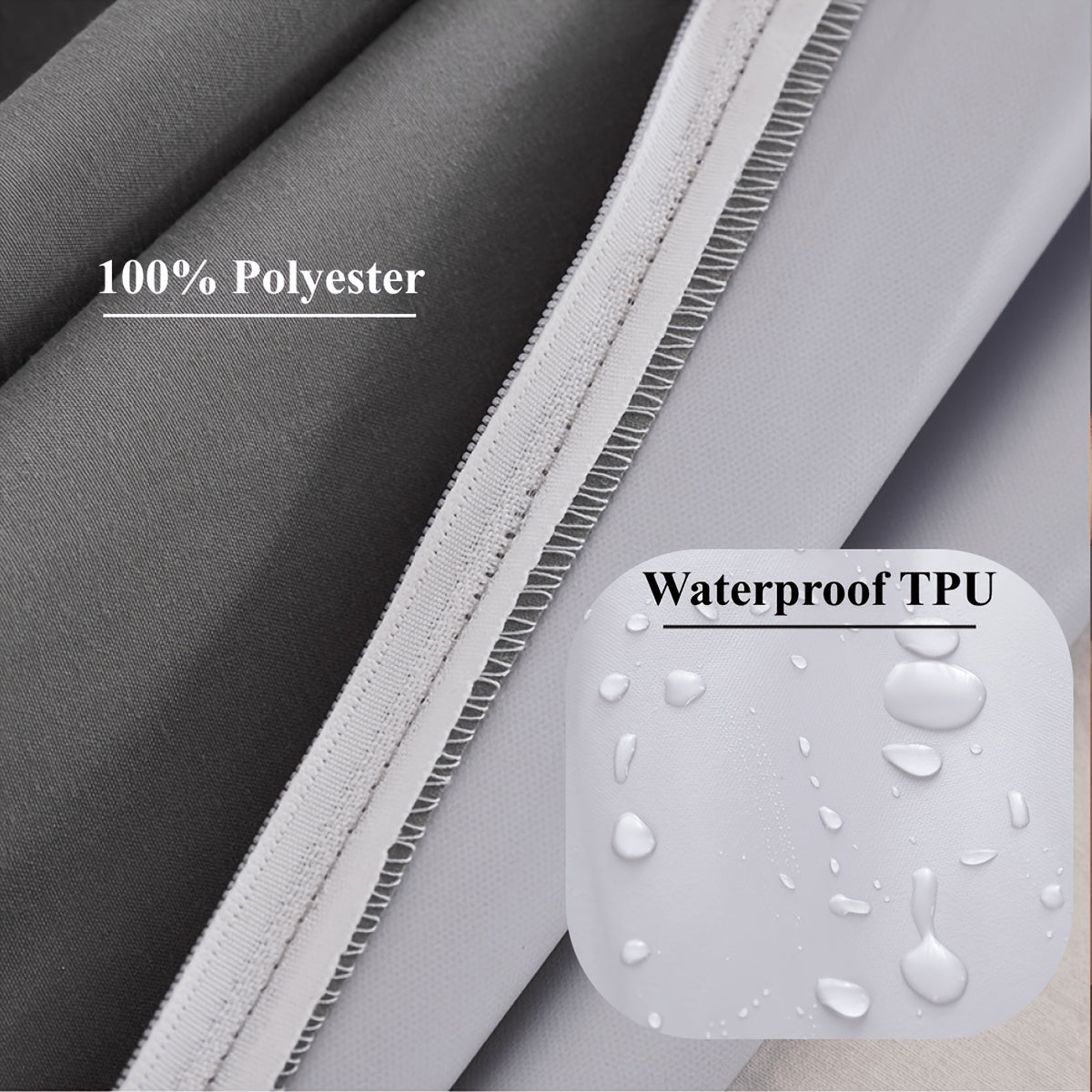 1pc 6-Sides Fully Enclosed Waterproof Mattress Cover Mattress