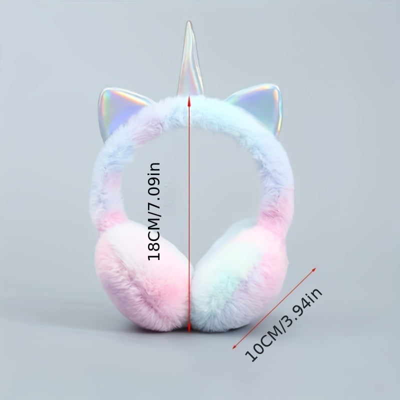 Winter Unicorn Earmuffs Warm Ear Covers