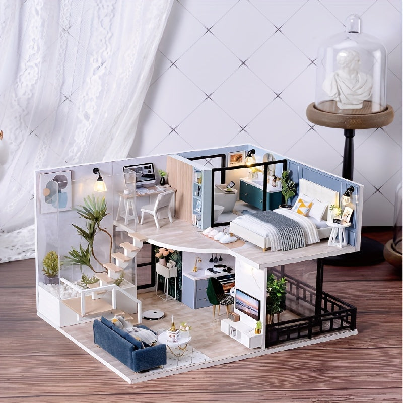 Mini Scene Cabin Handmade DIY Assembled Educational Toys For Girls