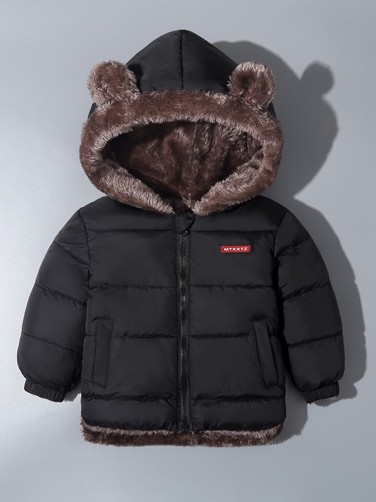 Boys Winter Hoodie With Cute Bear Ear