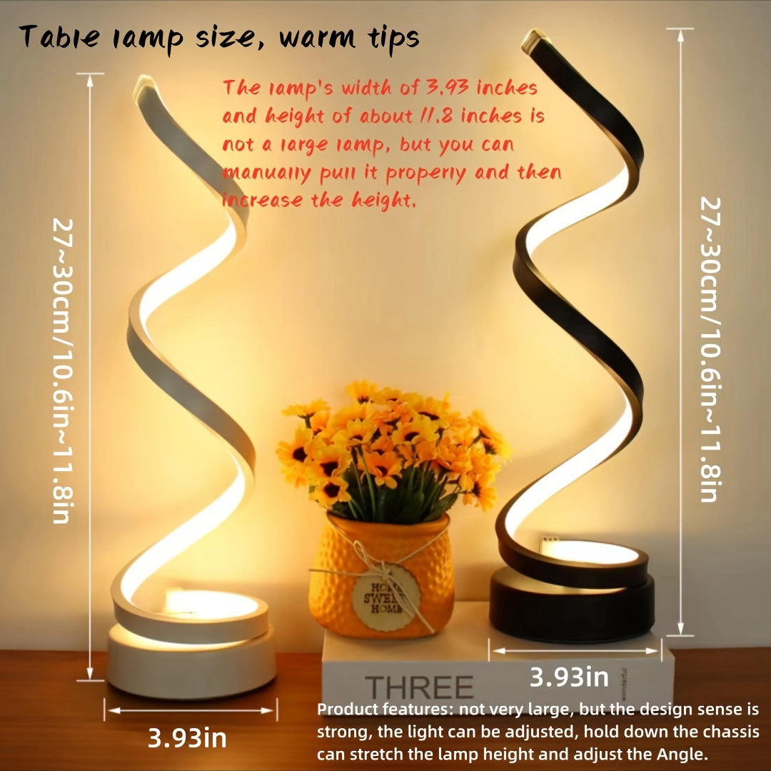 Classic Spiral Decorative Table Lamp For Office