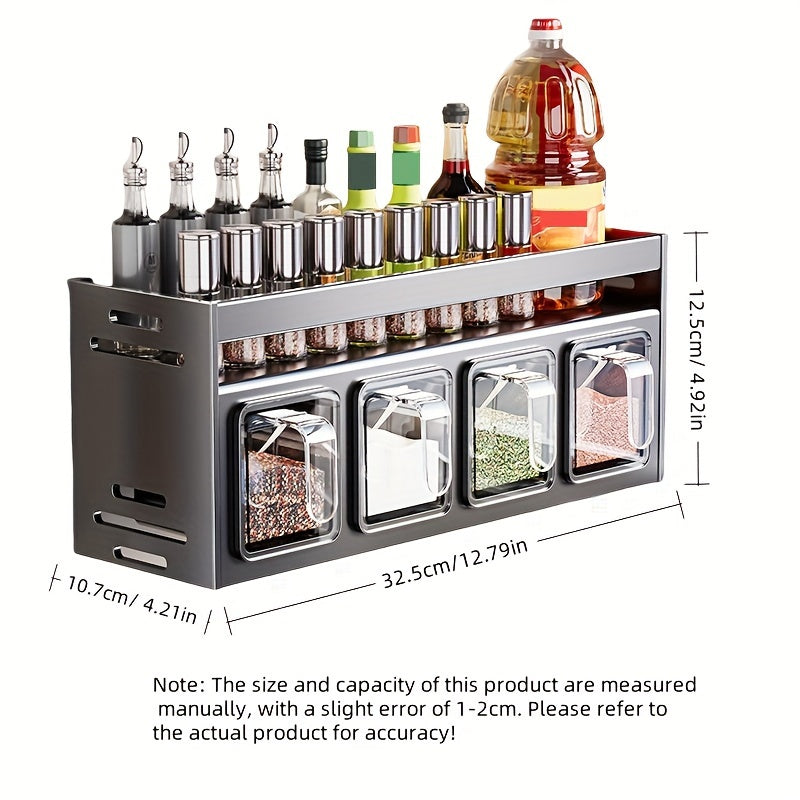 Wall-Mounted Spice Organizer Set