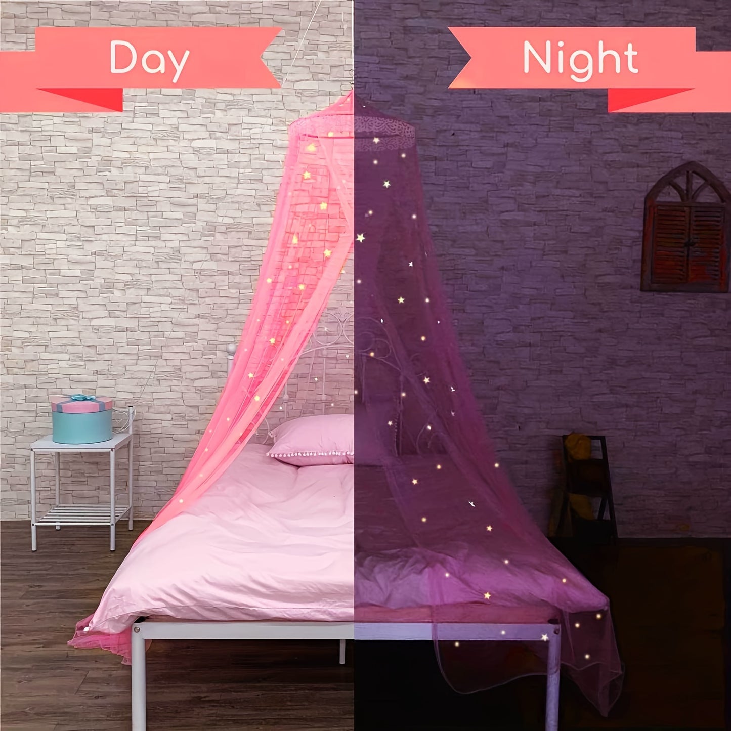 Princess Pink Baby Canopy For Bed