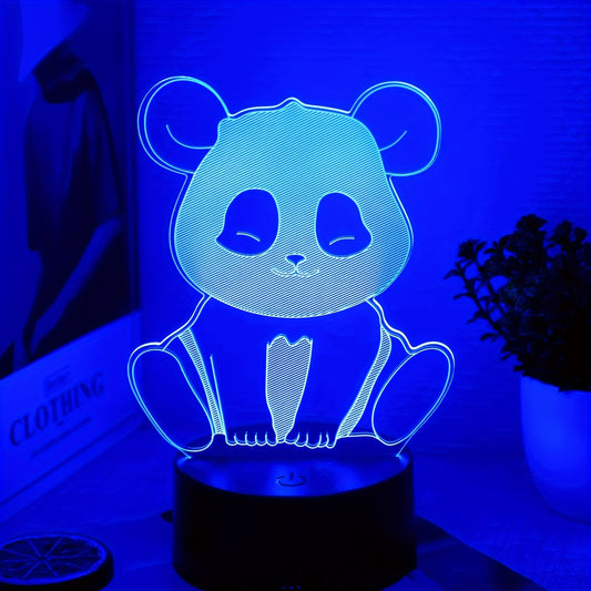 Whimsical Panda 3D Night Light