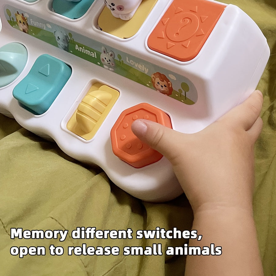 Pop-Up Animal Learning Box for Toddlers 0-3 Years