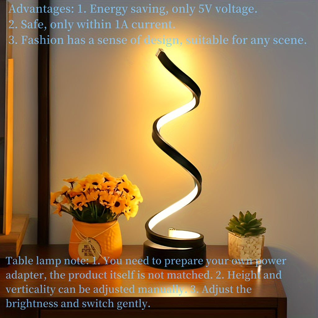 Classic Spiral Decorative Table Lamp For Office