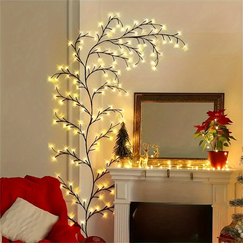 USB-Powered 96 LED Willow Vine Wall Light