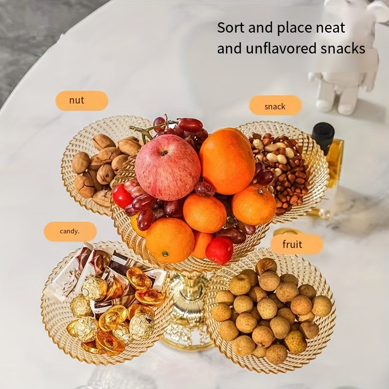 European-Style Luxury Rotating Fruit Basket